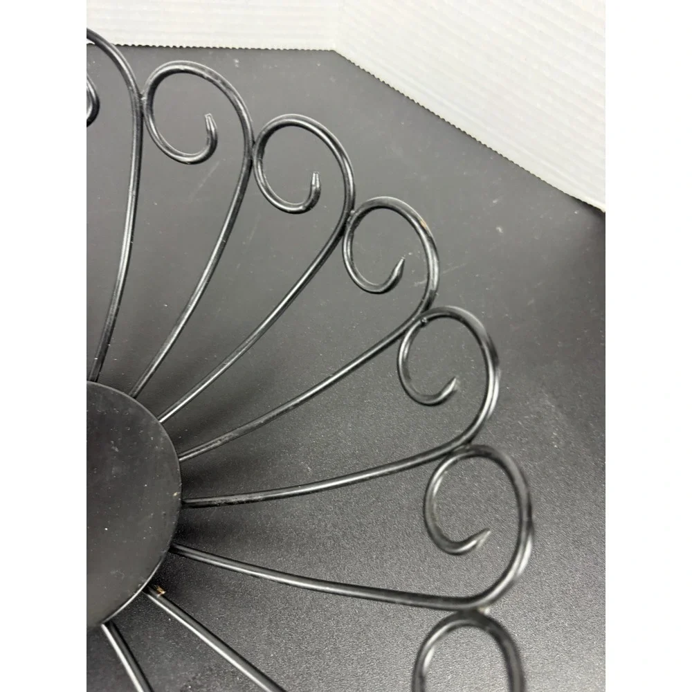 Metal‎ Fruit basket centerpiece black scroll